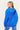 Side view of the comfy graphic hoodie, showcasing sleeve detail, Royal Blue