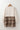 Women's Beige Plaid Long Sleeve Mini Dress