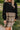 Women's Black Plaid Long Sleeve Mini Dress
