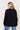 Rear view of the MAMA sweatshirt, comfortable and chic, Black