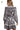 Back view of two-tone mini dress, featuring seamless finish and soft fabric flow.