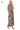 Side view of women's maxi dress, highlighting short sleeves and flowy silhouette.