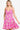 Stylish cami dress with floral print and elegant ruffles, ideal for summer days, Color Pink