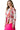 Side view of the floral blazer, emphasizing its elegant open front and smooth silhouette.