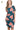 Side view of women's floral tee dress, highlighting short sleeves and pocket detail.