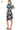Back view of floral tee dress, displaying smooth fabric and flattering silhouette.