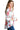 Side view of the floral blazer, highlighting its tailored fit and chic design.
