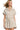 Women's Ecru half sleeve dolman sleeved romper, showcasing the relaxed fit and stylish dolman sleeves.