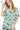 Side view of women's printed t-shirt, highlighting relaxed fit and short sleeves.