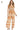Women's wide-leg jumpsuit, front view showing smocked bodice and printed pattern.