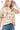 Women's Floral Puff Sleeve T-Shirt – Playful Orange Mix Style