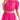 Fashionable off-shoulder pink crop top with matching ruffled shorts.