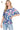 Women's Royal Blue Contrast Round Neck T-Shirt – Bold Casual Style