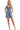 Model wearing the romper with sandals for a casual summer vibe.