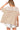 Back view of women's stripe tee featuring relaxed shape and colorful accent lines