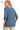 Back view of twist front tee, showcasing seamless structure and fit.