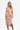 Stylish printed midi dress with an elegant side slit, front view