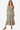 Elegant Floral V-Neck Tiered Sleeveless Dress on Model