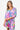 Chic Printed V-Neck Mini Dress Front View.
