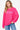 Stylish MAMA long sleeve sweatshirt, cozy and proud, Hot Pink.