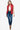 Women's Red Zip-Up Turtleneck Vest with pockets, front view.