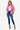 Women's Rose Violet Zip-Up Turtleneck Vest with pockets, front view.