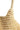 Close-up of ivory handwoven straw texture with thick braided handle detail