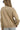 Back view of sweatshirt with clean cable texture and ribbed hem finish