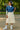Woman holding a tennis racket on a tennis court
