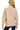 Back view of ash mocha fleece sweatshirt and shorts set with clean seams and straight hem.