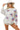 Model wearing an oversized cotton sweatshirt with a sequin star design symbolizing the American flag
