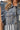 Close-up of denim fabric and flag details