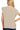 Back view of sweater vest with clean rib knit and relaxed cut