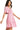 Side view of Jacquard Checker Dress with smocked bodice and tiered design showing texture and fit