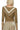 Back view of ribbed long sleeve knit top with clean seam and fitted shape