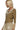 Side view of ribbed top with half button placket and lace trim sleeve edge