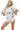 Model wearing a cotton tee with American flag sequin ribbon and tassel detail slightly stretchy fit