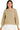 Main view of light mocha wide neck drop shoulder sweater with rib knit finish.