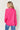 Side View of Long Sleeve Graphic Sweatshirt, Hot Pink