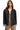 Women's Black Quilted Denim Jacket with Snap Closure – Stylish & Versatile