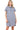 Women's Blue Grey Collared Shirt Dress – Timeless Elegance