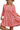 Women's Coral Mix tone print balloon sleeve tiered dress, showcasing the dynamic tiered design and balloon sleeves.