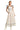 Women's denim smocked maxi dress with tie straps and pocket detail.