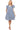 Women's Navy Double Ruffle Sleeve Dress – With Side Pockets