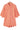 Orange Corded High Low Shirt for Women