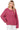  Women's Raspberry Openwork Cotton Sweater – Casual Chic