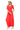 Women's Red Round Neck Short Sleeve Maxi Dress with Pockets – Stylish & Comfortable