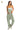 Women’s sage relaxed fit mineral washed overalls with pockets for a trendy, casual look.