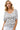 Women's White Crochet Top – Openwork Short Sleeve Design