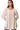 Women's White Swing Top – Crinkled Texture & Round Neck